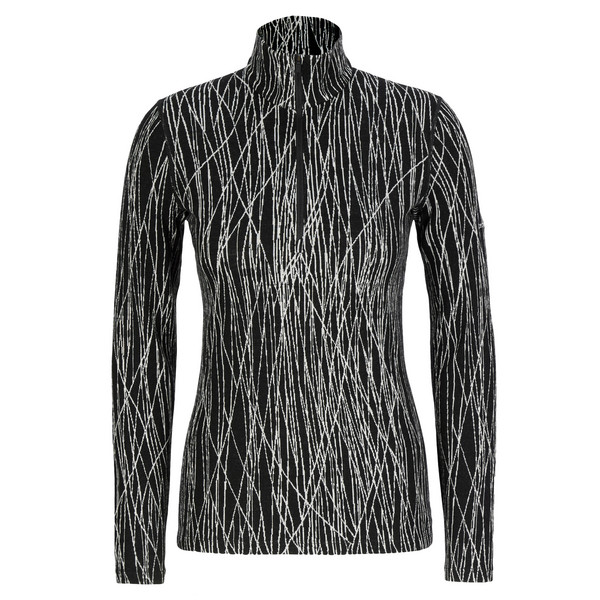 Icebreaker W MERINO 260 TECH VERTEX LS HALF ZIP DELTA LINES AOP Damen - Baselayer Ansicht 1