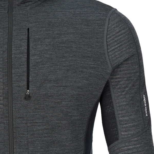 Icebreaker M MERINO BLEND 200 REALFLEECE DESCENDER LS ZIP HOODIE Herren - Kapuzenjacke Ansicht 3