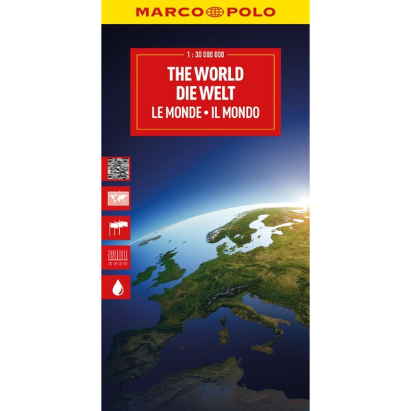 MARCO POLO REISEKARTE DIE WELT 1:30 MIO. - Karte Ansicht 1
