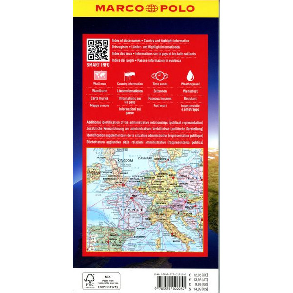 MARCO POLO REISEKARTE DIE WELT 1:30 MIO. - Karte Ansicht 2
