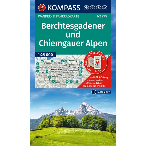 WANDERKARTEN-SET 795 BERCHTESGADENER UND CHIEMGAUER ALPEN Ansicht 1