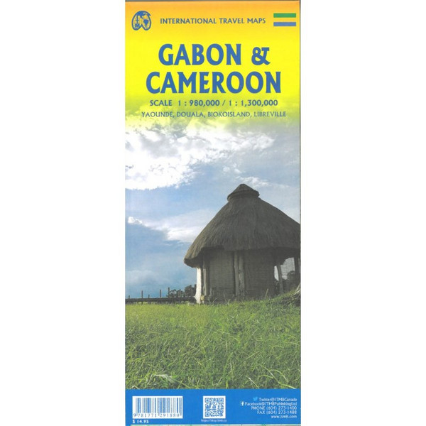 CAMEROUN & GABON - Straßenkarte Ansicht 2