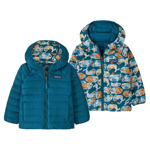 Patagonia BABY REVERSIBLE DOWN SWEATER HOODY Kinder - Daunenjacke Ansicht 4