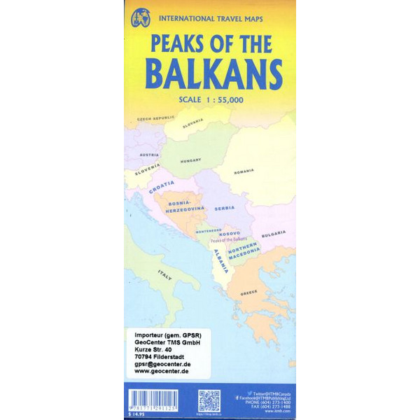 BALKANS AND PEAKS - Straßenkarte Ansicht 2