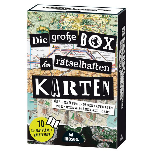 Verlag DIE GROßE BOX DER RÄTSELHAFTEN KARTEN - Reisespiel