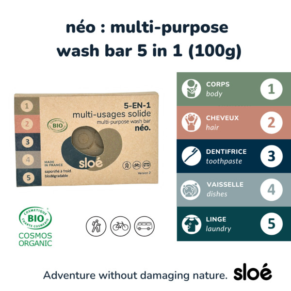 Sloe NEO: FESTE 5-IN-1-MEHRZWECKSEIFE - Outdoor Seife Ansicht 5