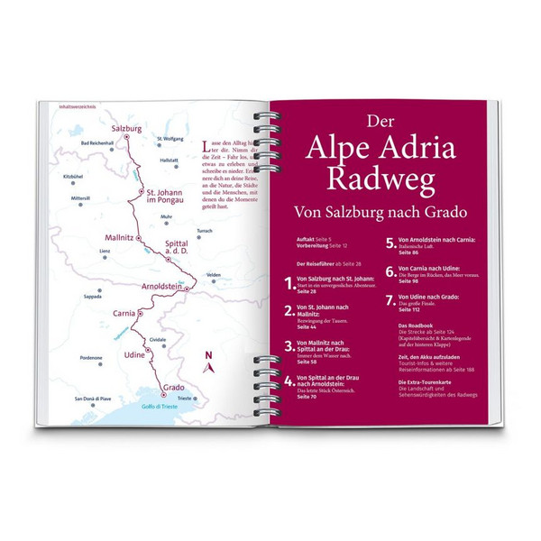 KOMPASS RADREISEFÜHRER ALPE ADRIA RADWEG - Radwanderführer Ansicht 2