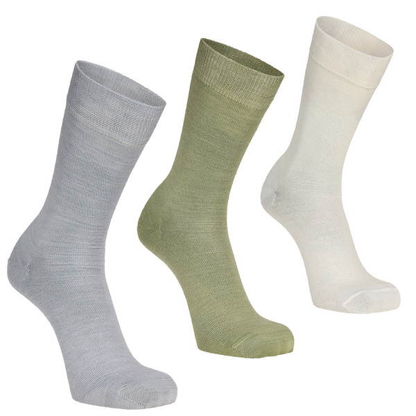 DAILY MERINO LIGHT SOCK 3PK - Freizeitsocken-FOG MIX