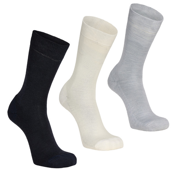 DAILY MERINO MEDIUM SOCK 3PK - Freizeitsocken-INK MIX