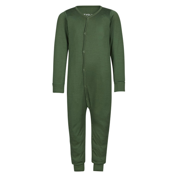 BREEZE MERINO SLEEPSUIT BABY Kinder - Baselayer-FOREST