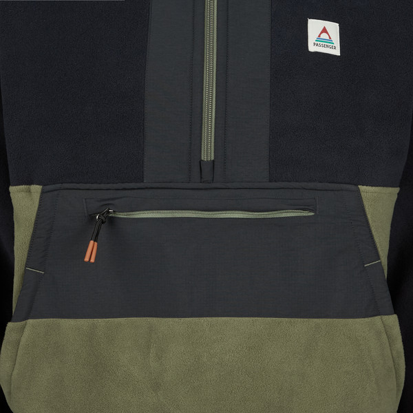 Passenger Clothing WOODLAND 2.0 HOODED 1/2 ZIP RECYCLED POLAR FLEECE Herren - Fleecepullover Ansicht 4