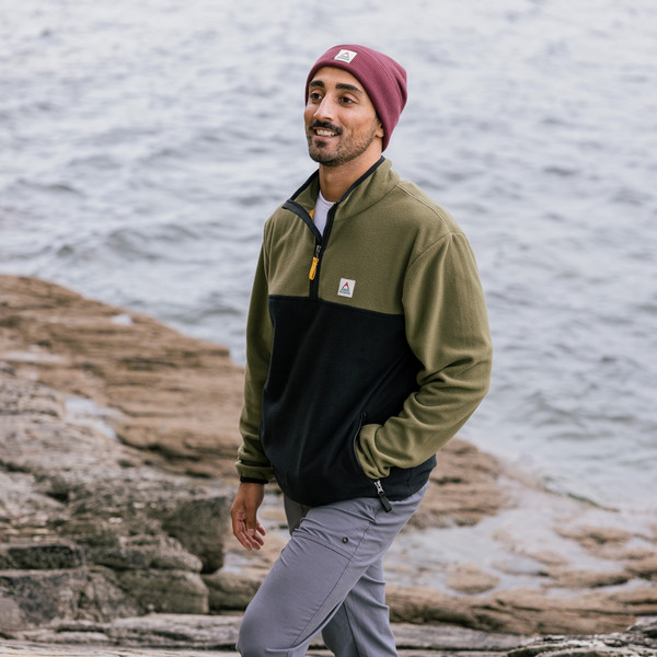 Passenger Clothing WOODLAND 2.0 HOODLESS 1/2 ZIP RECYCLED POLAR FLEECE Herren - Fleecepullover Ansicht 6