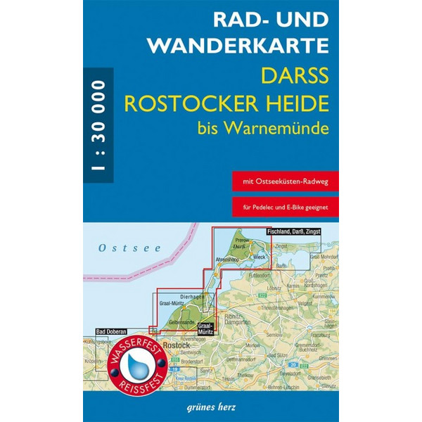 RAD- UND WANDERKARTE DARß, ROSTOCKER HEIDE BIS WARNEMÜNDE Ansicht 1