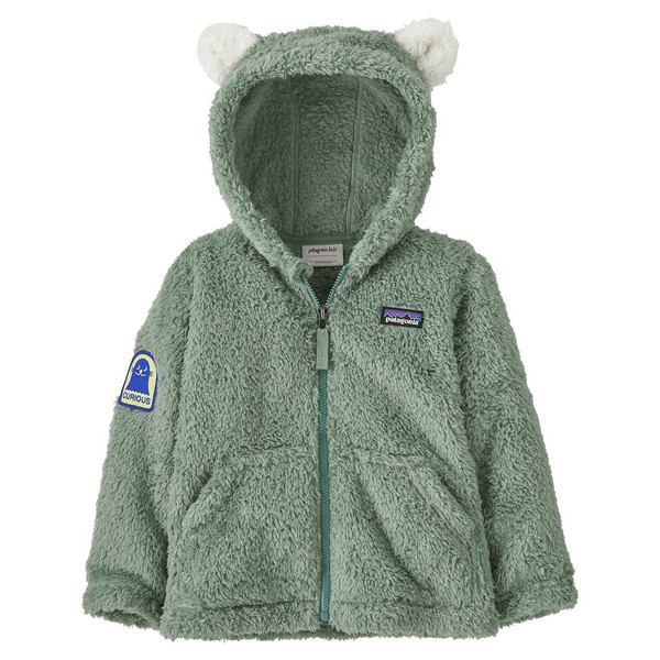 BABY FURRY FRIENDS HOODY Unisex - Fleecejacke-CURIOUS SEAL PATCH: COVER GREEN
