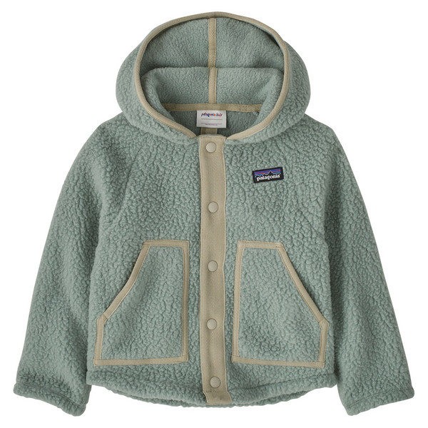 BABY RETRO PILE JACKET Kinder - Fleecejacke-COVER GREEN