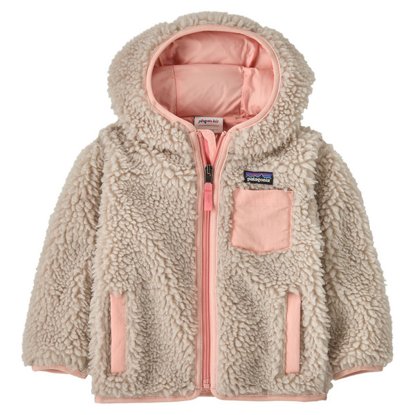 BABY RETRO-X HOODY Kinder - Fleecejacke-NATURAL W/SUNLIT PINK