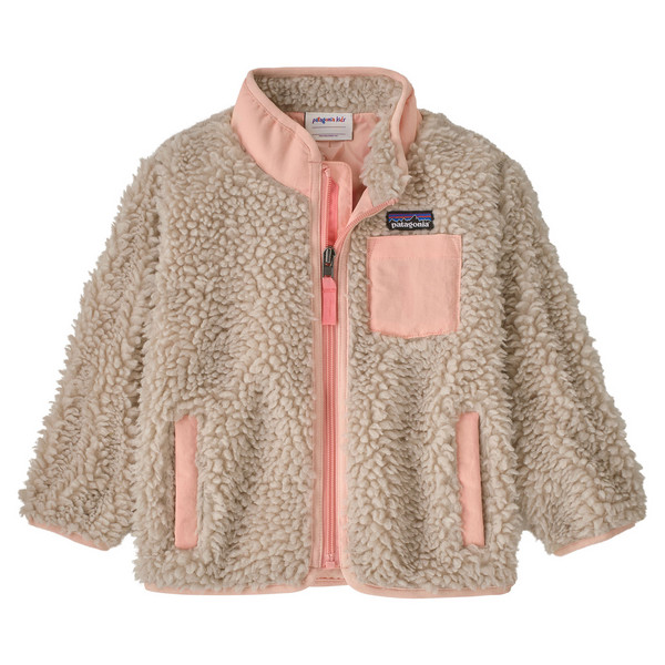 BABY RETRO-X JACKET Kinder - Fleecejacke-NATURAL W/SUNLIT PINK