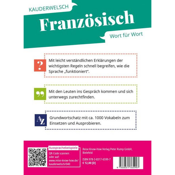 REISE KNOW-HOW SPRACHFÜHRER FRANZÖSISCH - WORT FÜR WORT Ansicht 2