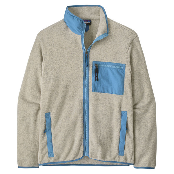 M'S SYNCH JKT Herren - Fleecejacke-OATMEAL HEATHER W/SHORE BLUE