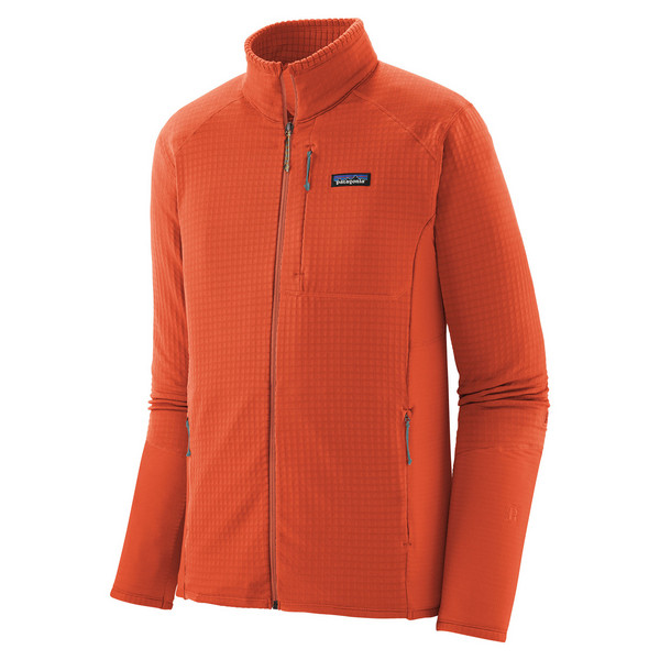 M'S R1 JACKET Herren - Fleecejacke-COAL ORANGE