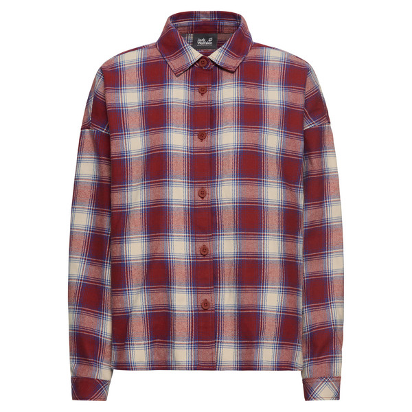 BAJA FLANNEL SHIRT W Damen - Flanellhemd-CHECK MERLOT