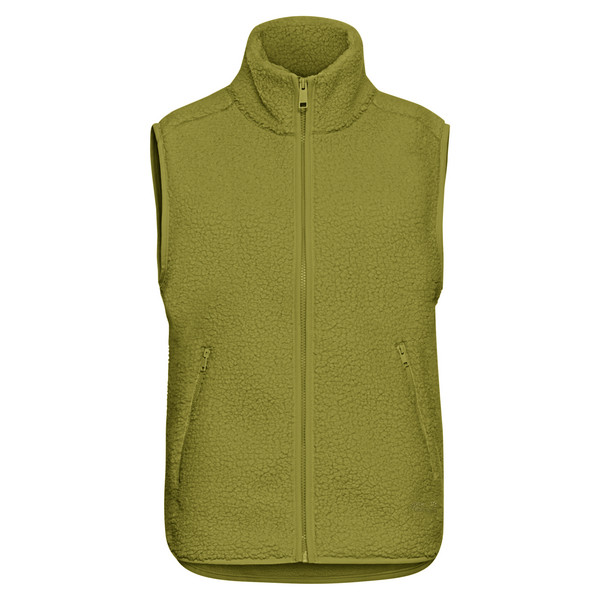 HIGH CURL VEST W Damen - Fleeceweste-KHAKI GREEN