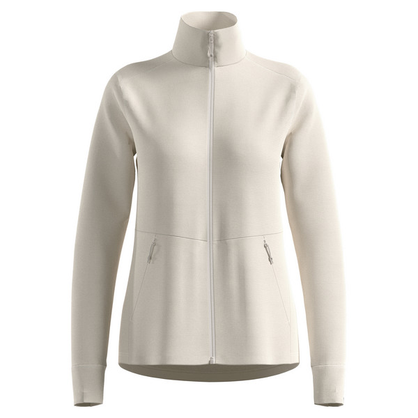 GRID FLEECE MID LAYER FULL ZIP Damen - Fleecejacke-GARDENIA