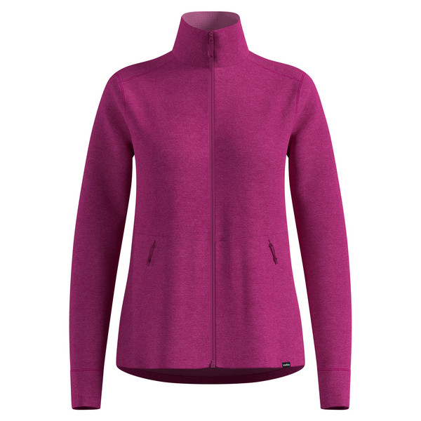 GRID FLEECE MID LAYER FULL ZIP Damen - Fleecejacke-FESTIVAL FUCHSIA