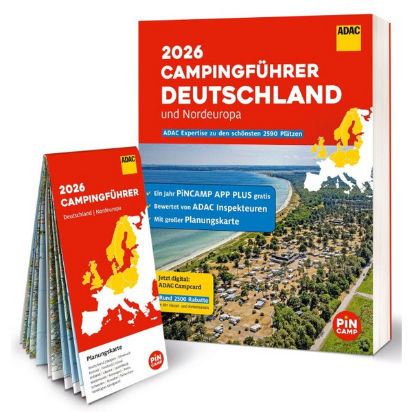 ADAC CAMPINGFÜHRER DEUTSCHLAND/NORDEUROPA 2026 - Stellplatzführer Ansicht 1
