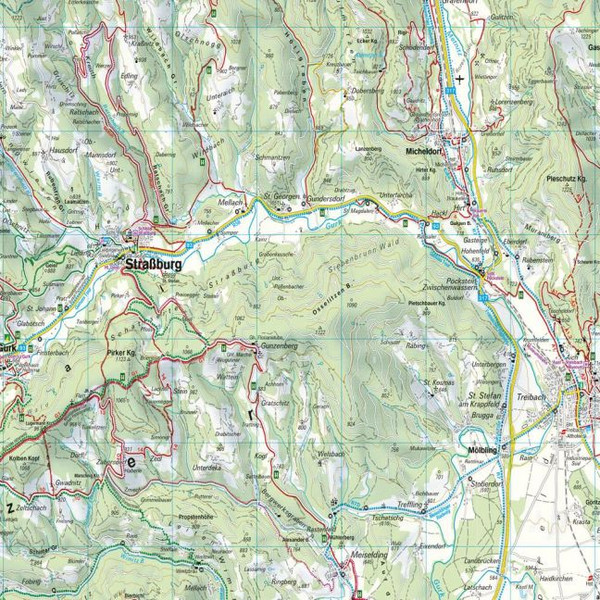 MITTELKÄRNTEN, WANDER-, RAD- UND FREIZEITKARTE 1:50.000 - Wanderkarte Ansicht 2