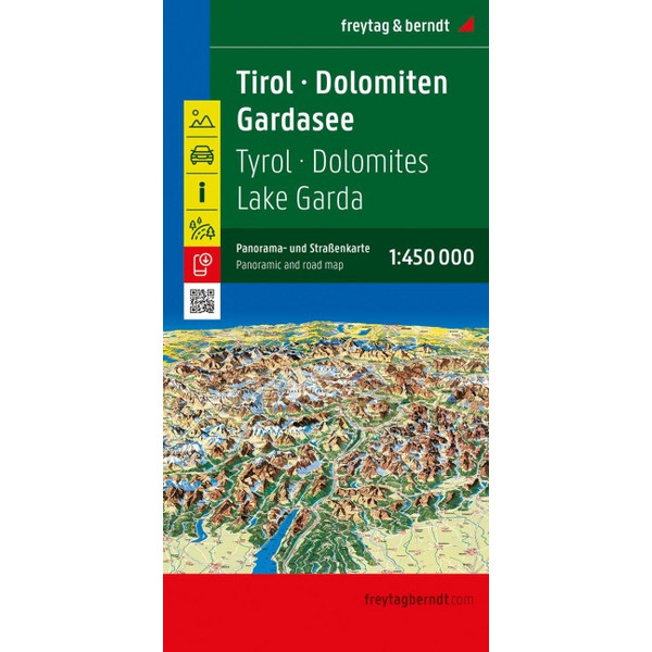 - DOLOMITEN - GARDASEE - PANORAMA, STRAßENKARTE - Straßenkarte