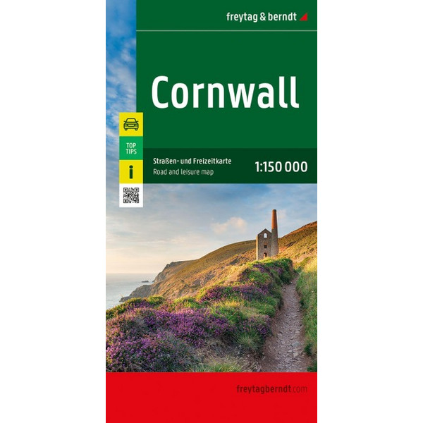 CORNWALL, STRAßEN- UND FREIZEITKARTE 1:150.000 - Straßenkarte Ansicht 1