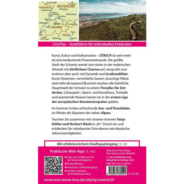 REISE KNOW-HOW CITYTRIP ZÜRICH - Reiseführer Ansicht 2