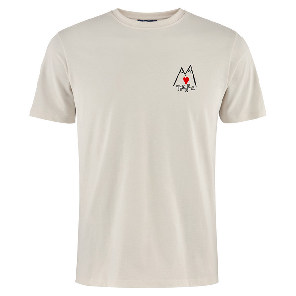 ORGANIC COTTON TEE HEART M Herren - T-Shirt-CLOUD WHITE