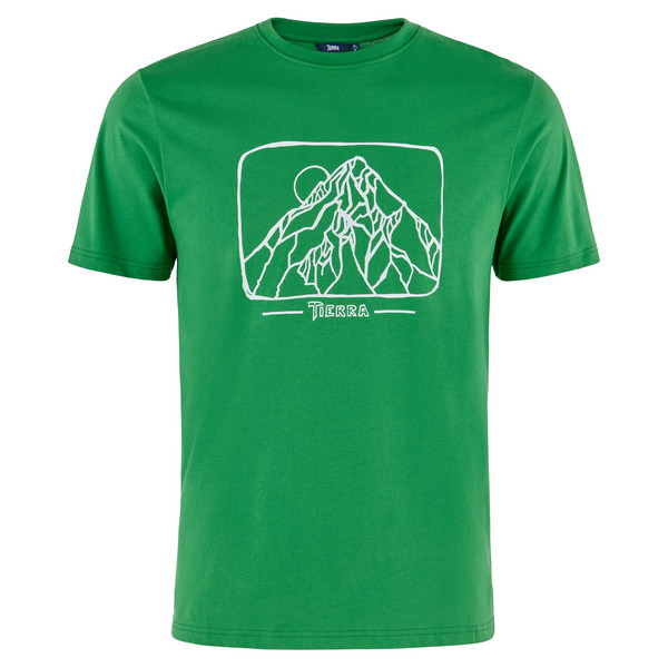 ORGANIC COTTON TEE K2 OUTLINE M Herren - T-Shirt-POPPY GREEN