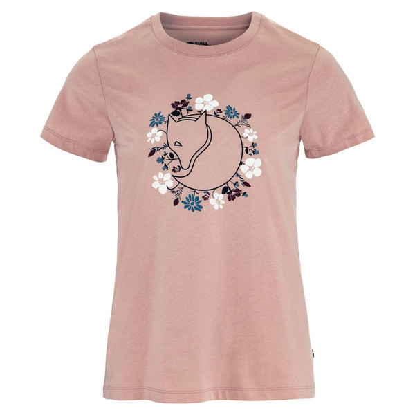 FJÄLLBLOMSTER FOX T-SHIRT W Damen - T-Shirt-CHALK ROSE