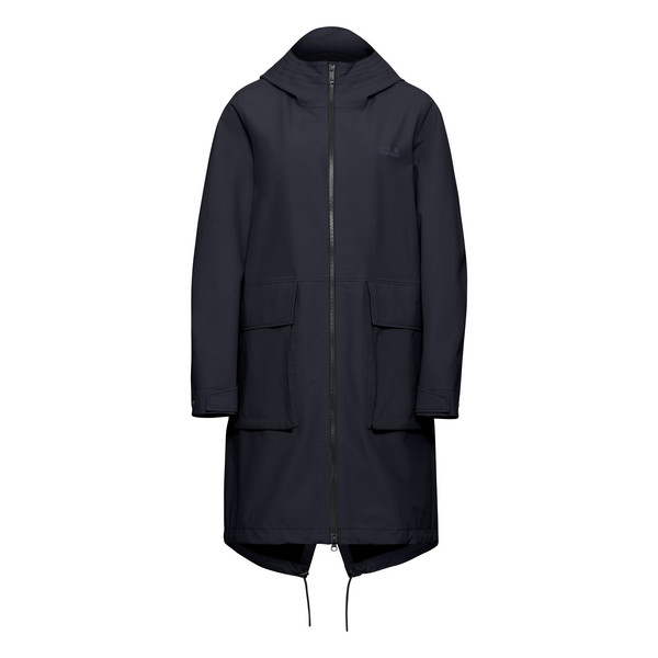 NABUR 2L COAT W Damen - Regenmantel-DARK NAVY