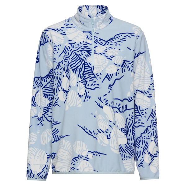PAW ERA 100 PRINT HZ W Damen - Fleecejacke-PAW CRYSTAL BLUE