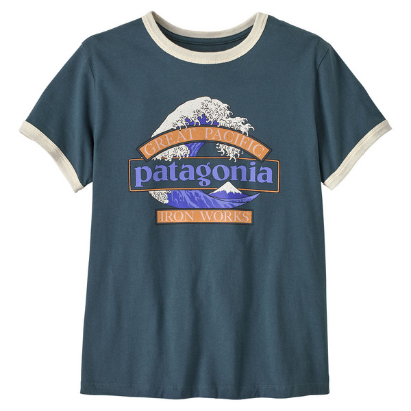 W'S GREAT WAVES RINGER TEE Damen - T-Shirt-SUMMIT BLUE