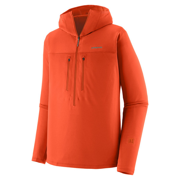 M'S R1 ULTRALIGHT HOODY Herren - Fleecejacke-COAL ORANGE