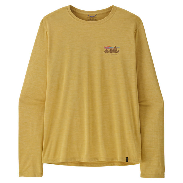 M'S L/S CAP COOL DAILY SHIRT - '73 SKYLINE Herren - Funktionsshirt-LIMESTONE YELLOW - LIGHT LIMESTONE YELLOW X-DYE