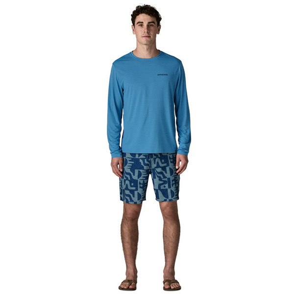 Patagonia M'S L/S CAP COOL DAILY SHIRT - BOARDSHORT LOGO Herren - Langarmshirt Ansicht 5