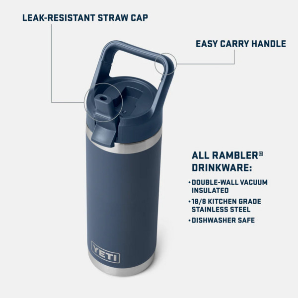 Yeti Coolers RAMBLER 18 OZ C STRAW BOTTLE - Trinkflasche Ansicht 4