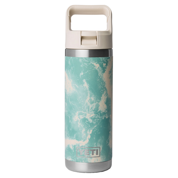 RAMBLER 18 OZ C STRAW BOTTLE - Trinkflasche-SEAFOAM PATTERN