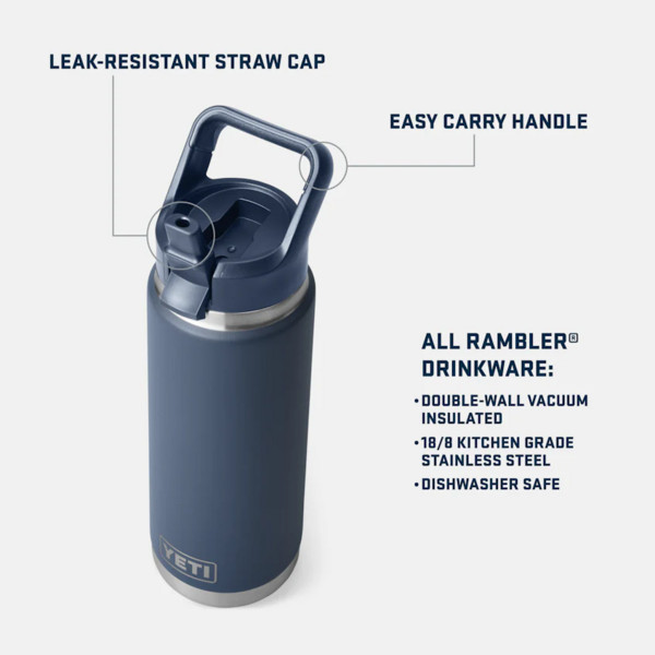 Yeti Coolers RAMBLER 26 OZ C STRAW BOTTLE - Trinkflasche Ansicht 4