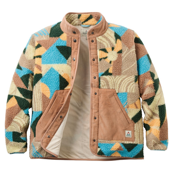 CLOVER 3.0 RECYCLED SHERPA FLEECE Damen - Fleecejacke-SUN PATCH SIMPLY TAUPE
