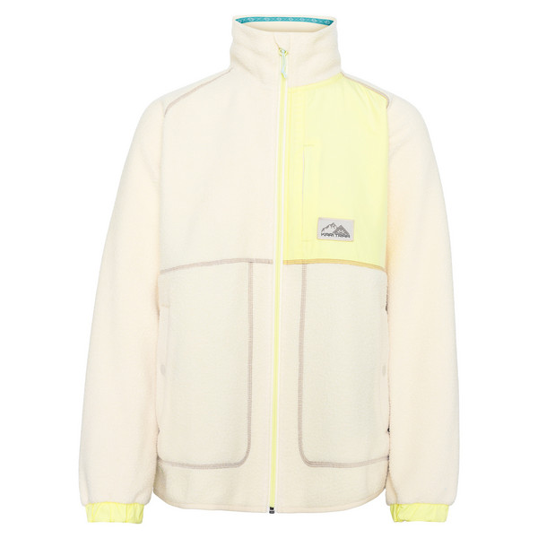 EMMA MIDLAYER Damen - Fleecejacke-OFF WHITE