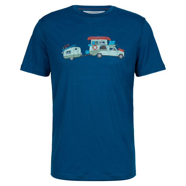Icebreaker MEN MERINO 150 TECH LITE SS TEE TRANSPORTAGE Herren - Funktionsshirt Ansicht 1