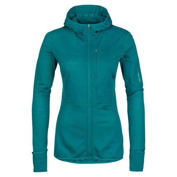Icebreaker WOMEN MERINO BLEND 200 REALFLEECE DESCENDER LS ZIP HOODIE Damen - Kapuzenjacke Ansicht 1
