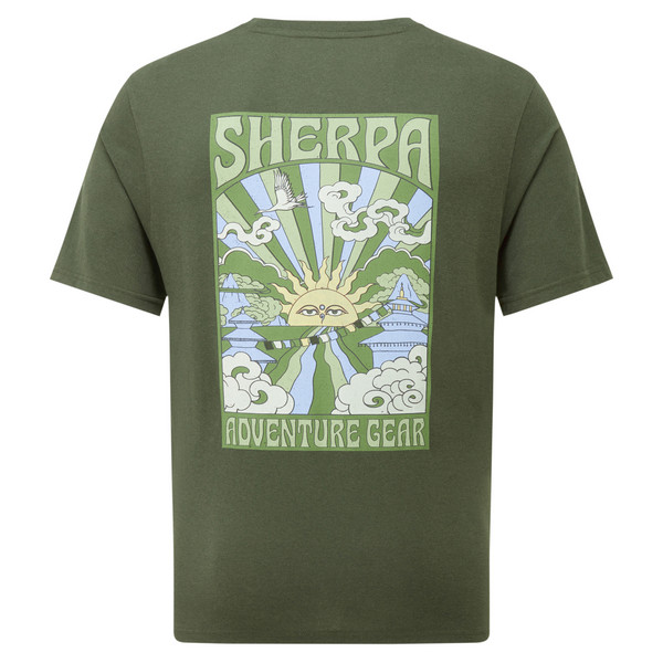 Sherpa JUTNU PSYCHEDELIC TEE Herren - T-Shirt Ansicht 2